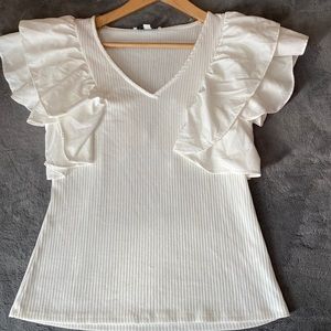 Ruffle Short Sleeve Top